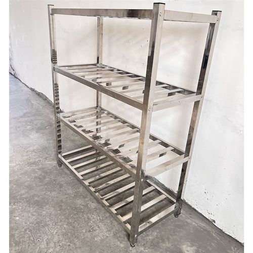 不锈钢货架酒店商用多层食堂四y层架果蔬菜厨房架子置物架栅格层