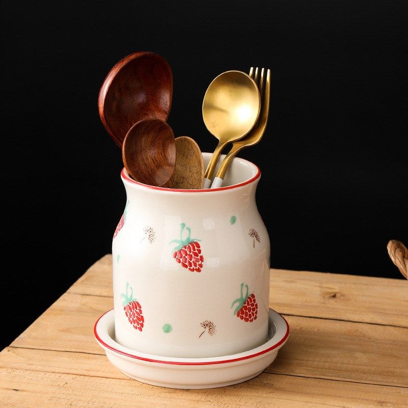 日式陶瓷筷c子筒创意新款筷笼家用多功能沥水筷篓置物厨房餐具收,餐饮具,筷子盒,淘宝优惠券,粉丝福利购,淘宝优惠卷