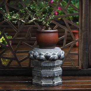凳入户大门口两侧石鼓盆景架 小板凳矮凳仿石凳石墩子花盆底座换鞋