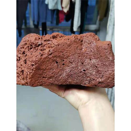 火山石龟缸爬台15-30cm草缸造景平底儿熔岩石 鱼缸浅水晒台火山岩