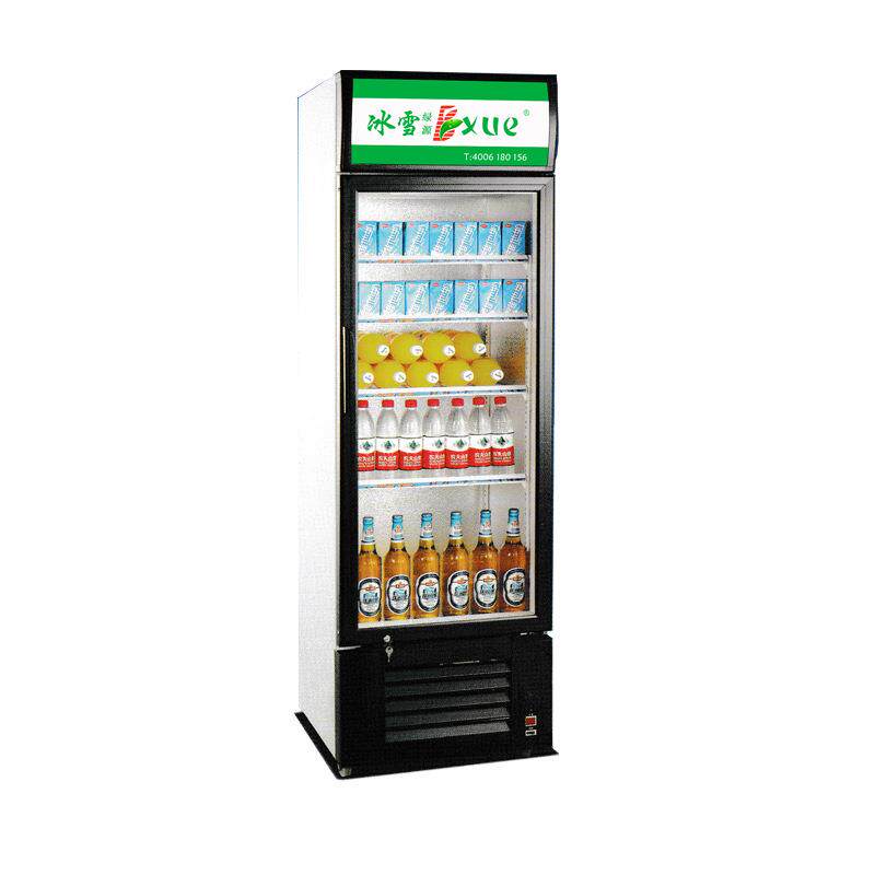 冰雪单开门饮料冰箱商用冷藏展示柜冰柜超市便利店冷柜商用保鲜柜