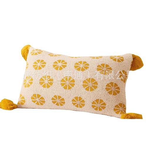 北欧流苏软绵绵针织抱枕套沙发靠垫家居布艺装饰摄影道具