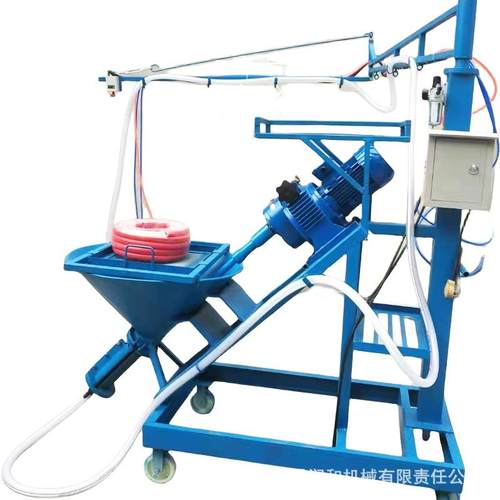 欧式造型建筑GRC喷涂机腻子砂浆玻璃纤维丝喷浆机多功能粉墙机