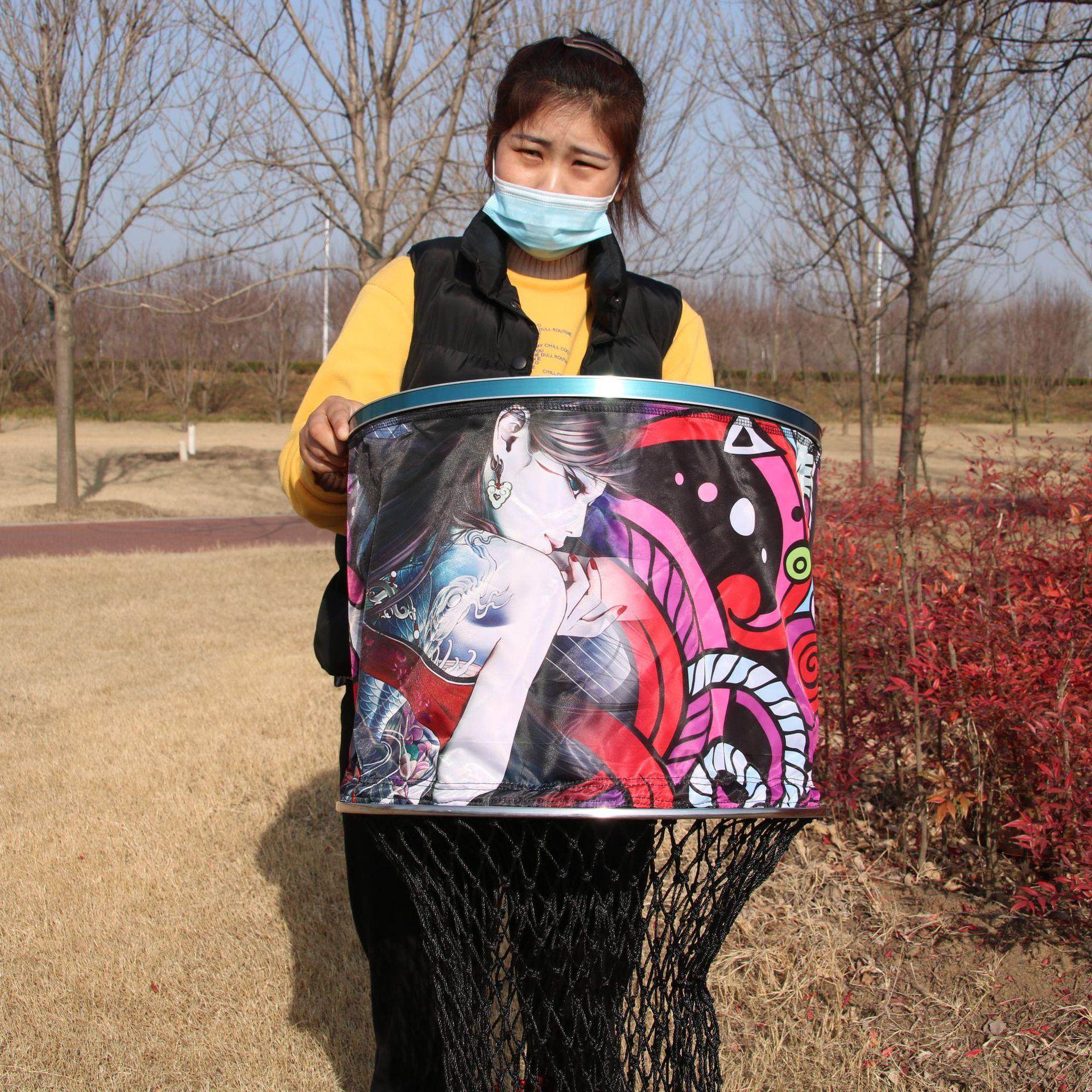 手工编织88股黑坑鱼护千斤护双层口布不锈钢圈加粗聚乙烯编织渔护,户外/登山/野营/旅行用品,鱼护,淘宝优惠券,粉丝福利购,淘宝优惠卷