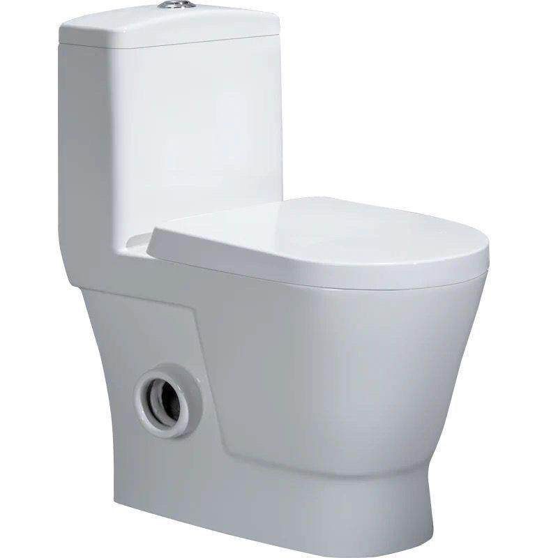 家用工程侧排式马桶横排直冲座便器直排后排水墙排坐便器左右排水