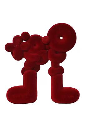 北欧创意抽象植绒抽象艺术摆件样板间儿童房民宿网红软装饰品摆设