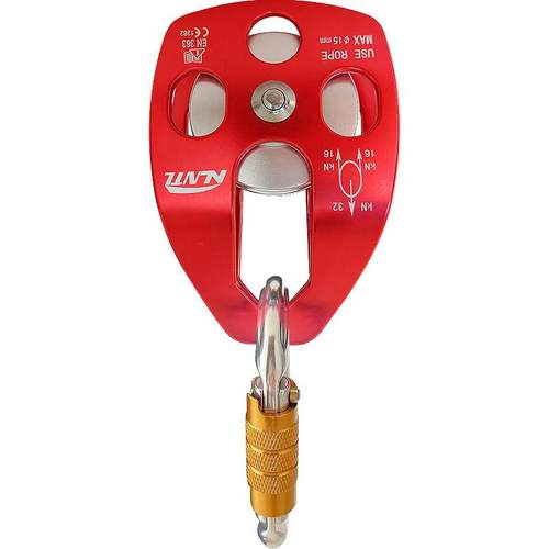 户外登山攀岩横渡大单滑轮索道滑轮高空滑索吊装运输设备高空滑轮