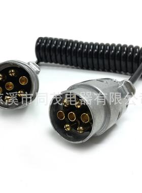TM1102连接器螺旋线拖车连接器7芯连接器