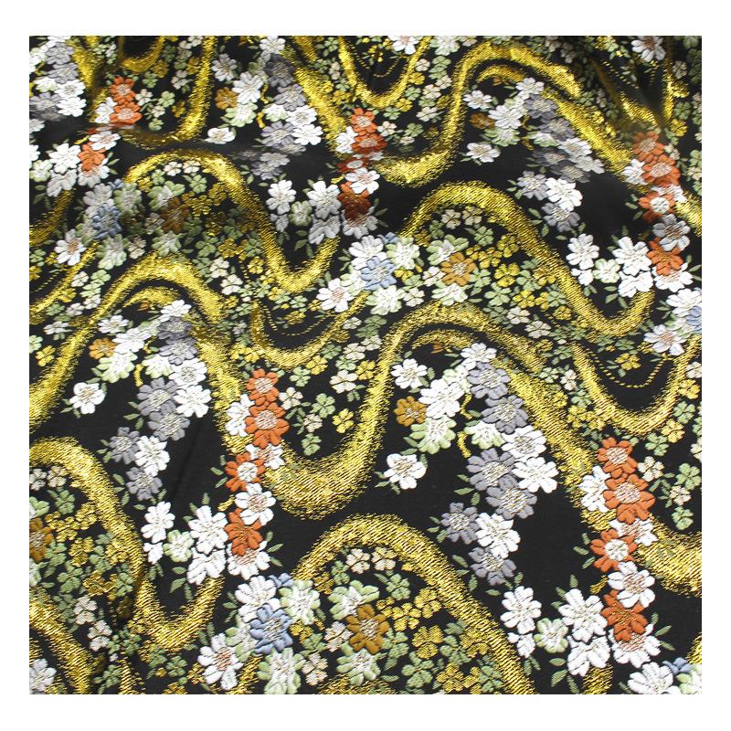 西阵料织汉缎服布料大礼民俗布织锦碎花布料XTD面料田园森系布川