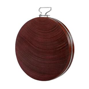 正宗铁木菜板家用圆形木砧板案板整木切菜板加厚砍骨专用实木菜墩