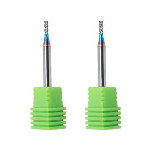 DLC七彩涂层红紫铜电极用铣刀铜公圆鼻硬质合金铣刀微小径球头刀