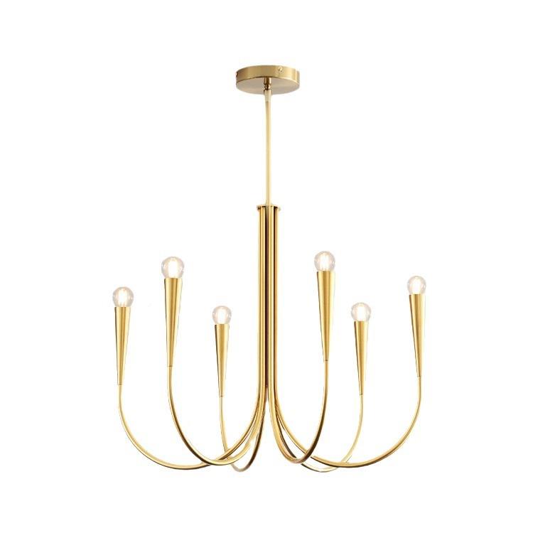 北计欧设轻奢吊灯中古复古样风板间宴会厅客厅850餐厅个性师蜡烛