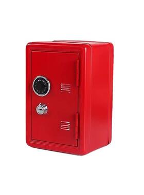 网钥红Iins存钱罐SYU女孩DY美乐金蒂属密码锁迷你保险柜匙估卡储