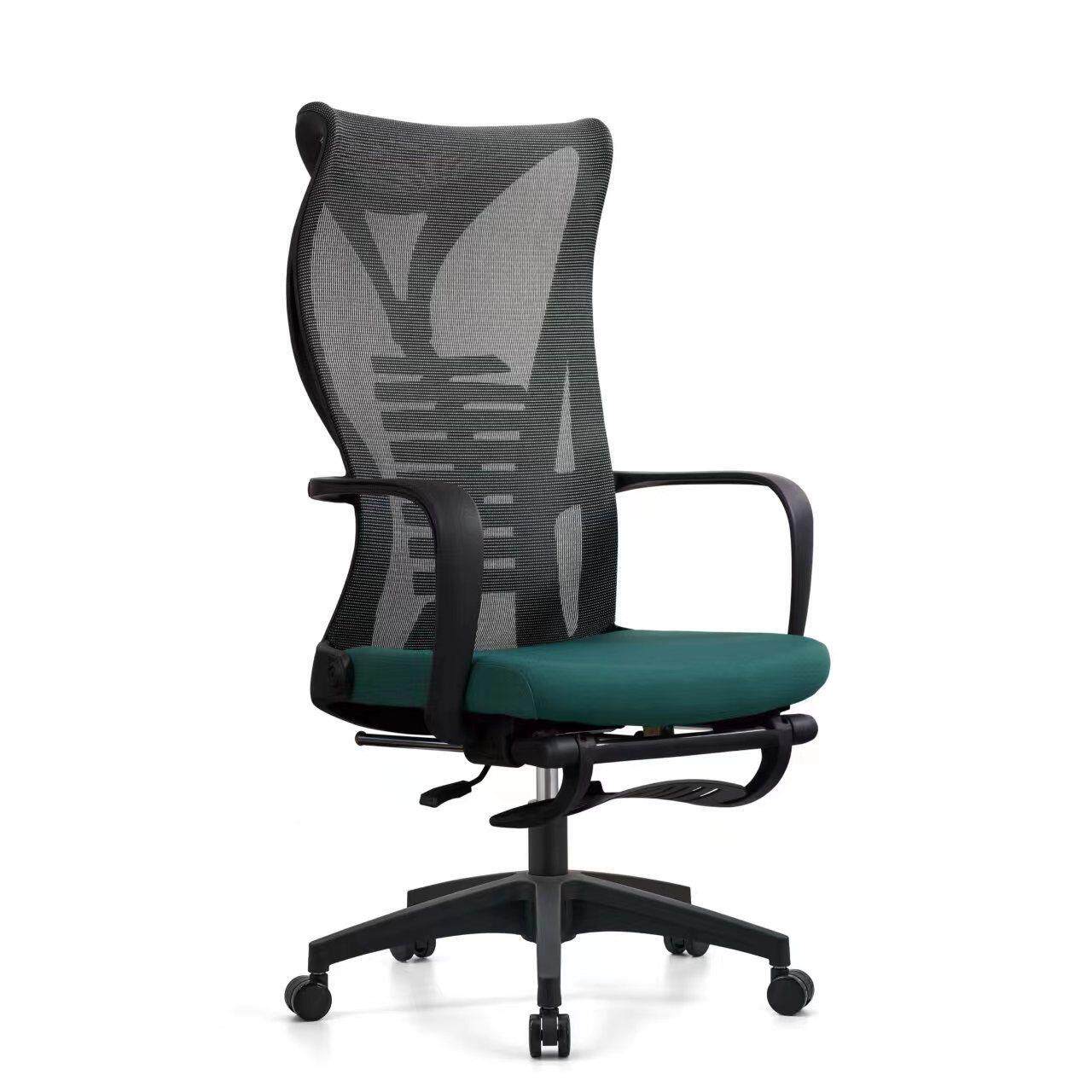 办公室电脑椅午可A2313躺旋转午睡带脚踏降升气椅人体工学透椅休