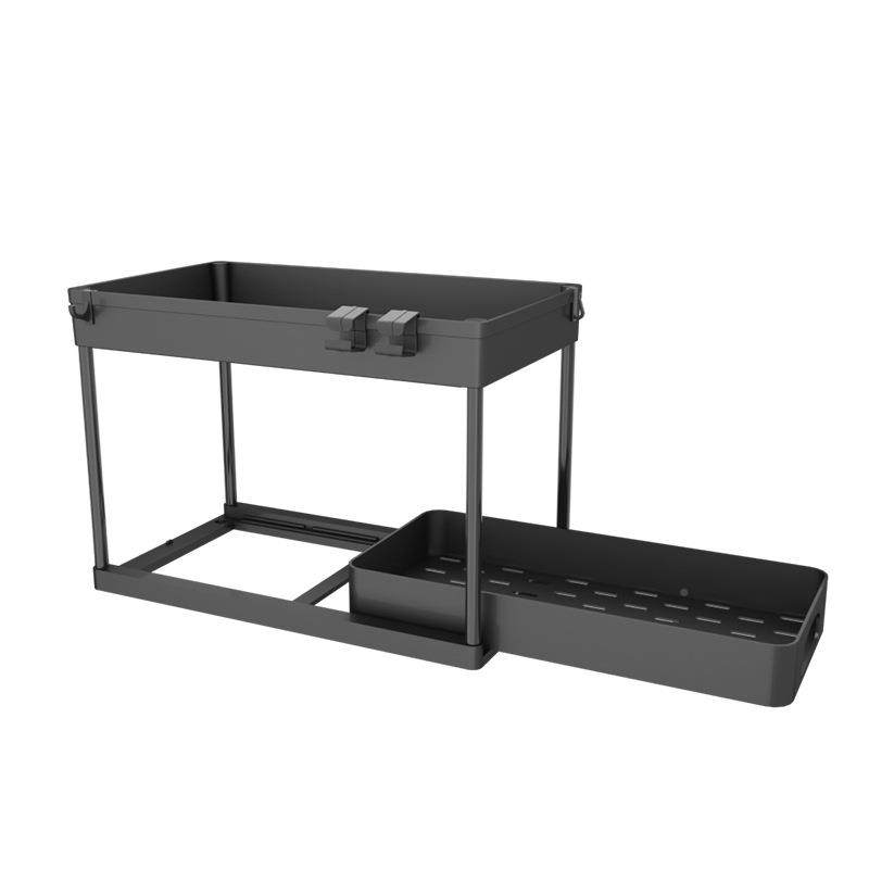 新品水水ABS单层槽储物双架层橱柜收纳架抽拉式厨房面下槽置台物,厨房/烹饪用具,抹布架/厨房清洁收纳架,淘宝优惠券,粉丝福利购,淘宝优惠卷