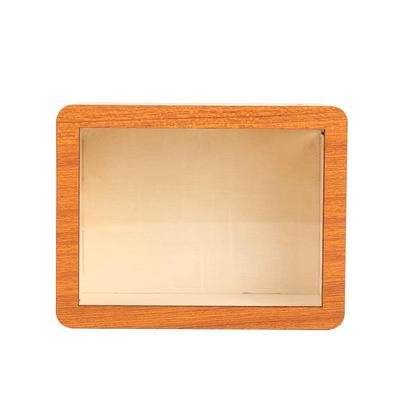 抖音热卖实木制木质款存透明可视存钱盒万一元大量进可出儿容可童