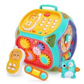 婴儿手拍鼓玩具儿童音乐拍拍鼓宝宝可早智教益六907面体充电01岁