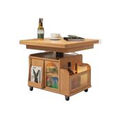 GYA升茶几折动叠移推车实木能茶桌小户WBS型客降厅多功沙发餐桌两