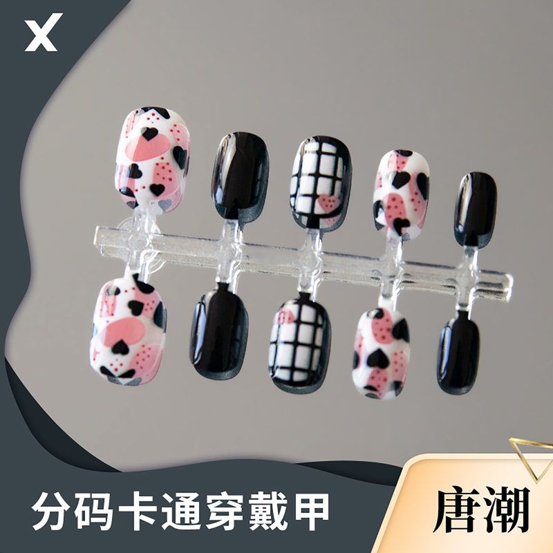 唐潮卡通手绘穿戴甲工厂直发预制