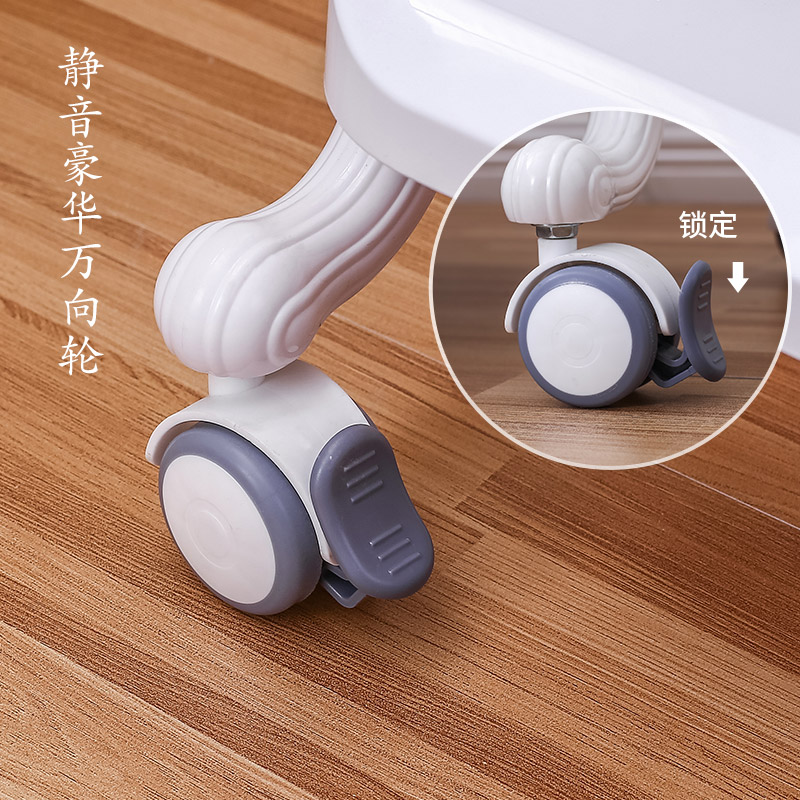 美容院小推车美甲美睫小型落w地多层置物架子带抽屉皮肤管理工具