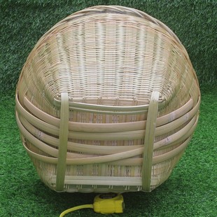 竹子编织竹制品大全竹箩筐竹编老式D手工艺品手提圆篮摘菜篮鸡蛋
