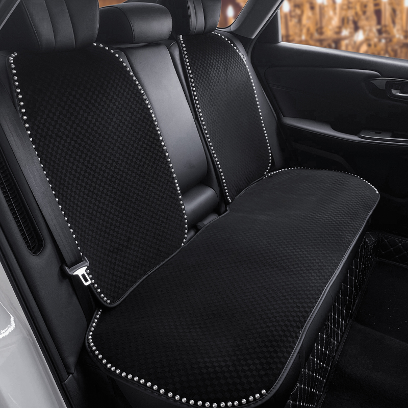 法式高档汽车坐垫单片四季通用女士车内J小珍珠香风女神布艺透气