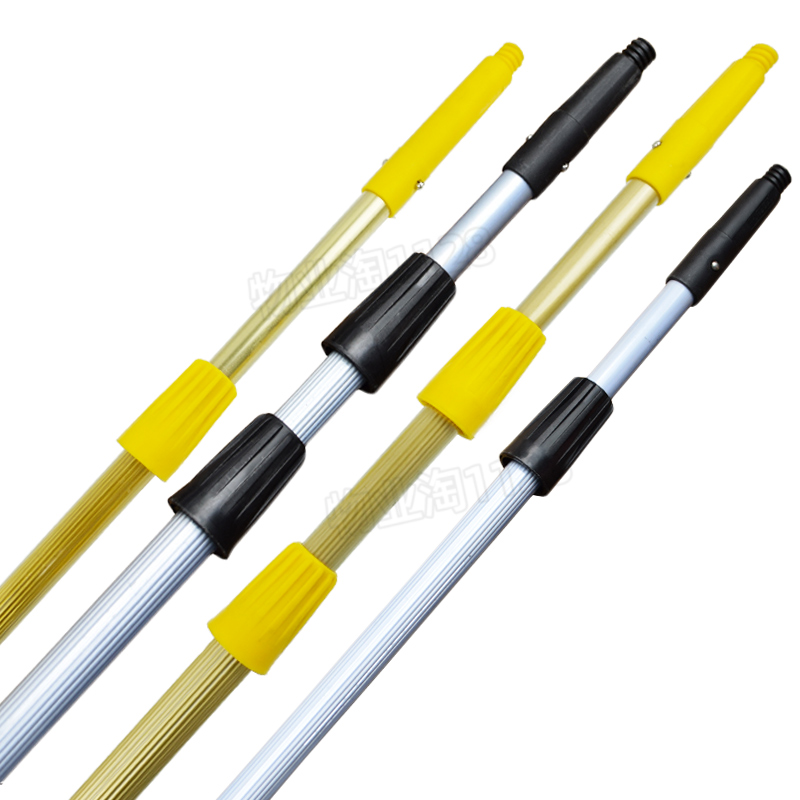 白云三节铝合金加厚超长伸缩杆8米9米6米擦玻璃工具玻璃刮延长杆