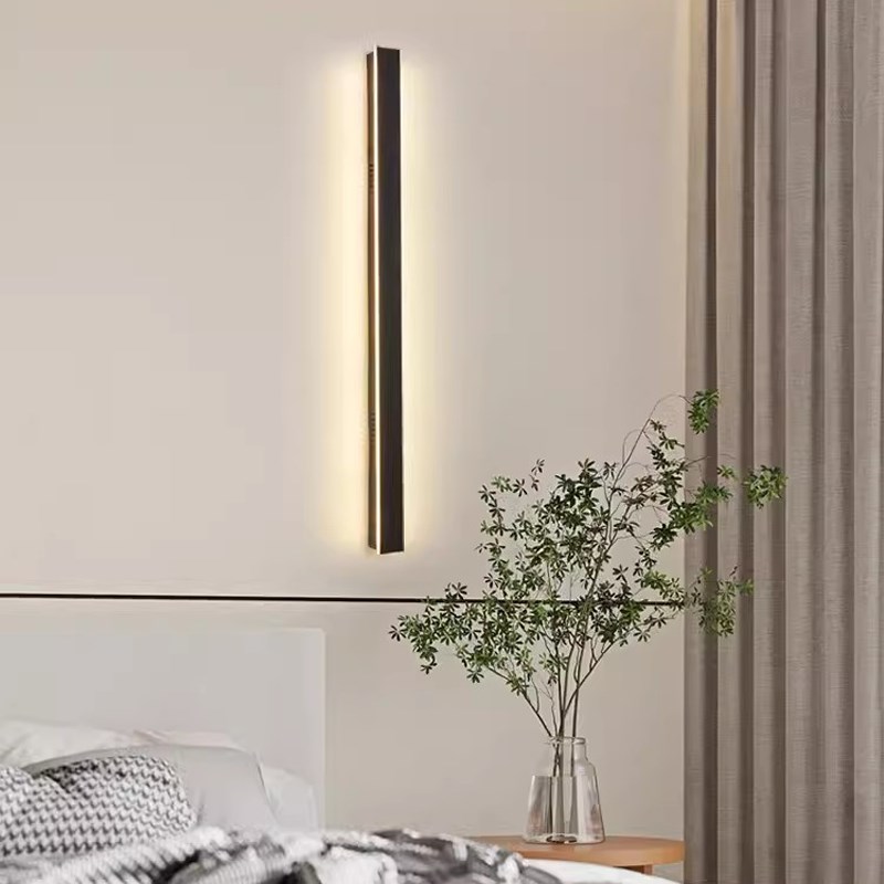 极简壁灯长条 卧室床头灯创意lyed线性灯现代简约客厅沙发背景墙