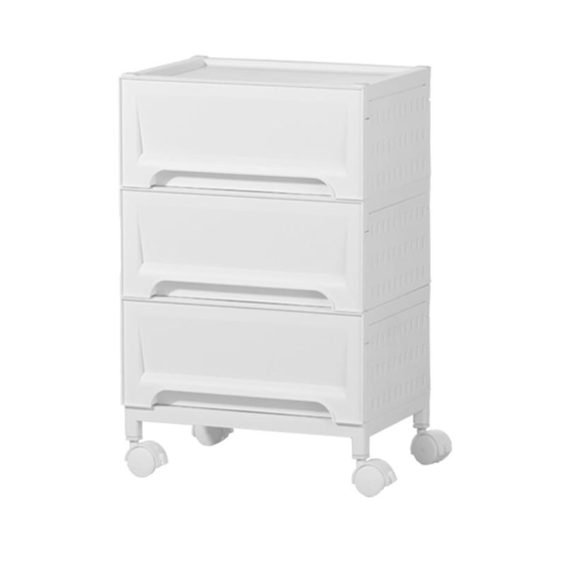 家用抽屉式收纳柜卧m室可移动小推车置物架床边带轮洞洞板储物柜