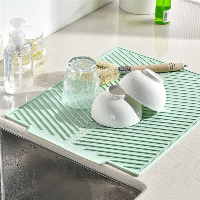 家用厨房b台面保护垫沥水垫硅胶隔热垫防水防滑防烫耐高温碗盘沥