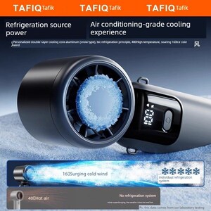 塔菲克手持小风扇便携式小型静音涡轮宿舍户外usb充电制冷风扇