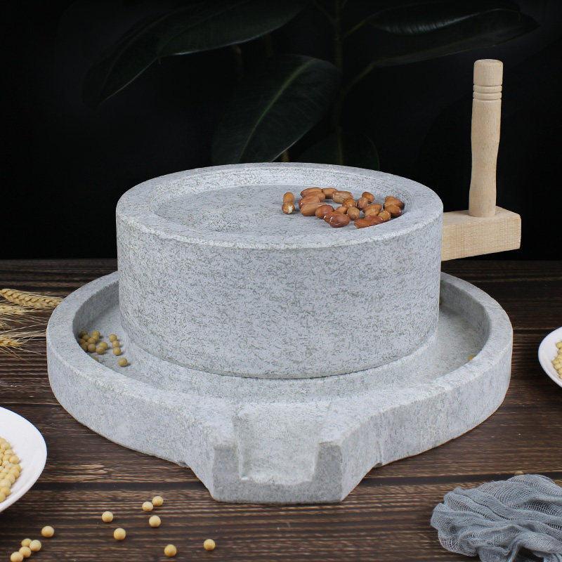 石磨盘小石磨 家用 手工磨豆浆石磨 家用 手摇迷你手推石磨磨浆机