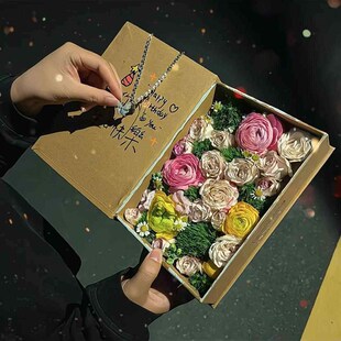 燃烧礼物盒手工可以燃烧的惊喜卡盒创意火焰礼盒520送女友礼物