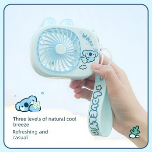 卡通晶莹耳迷你小风扇学生手持桌面USB充电小型电扇儿童礼物奖品