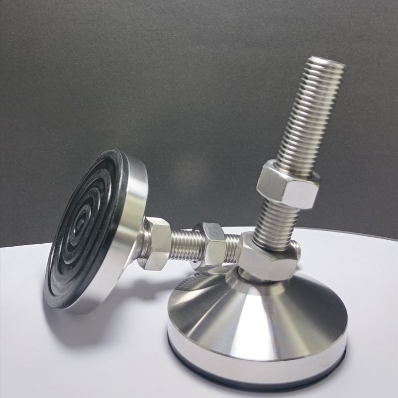 不锈钢重载c防滑脚杯 万向调节脚J-WAC63-D100-M24/M30-L150/L200