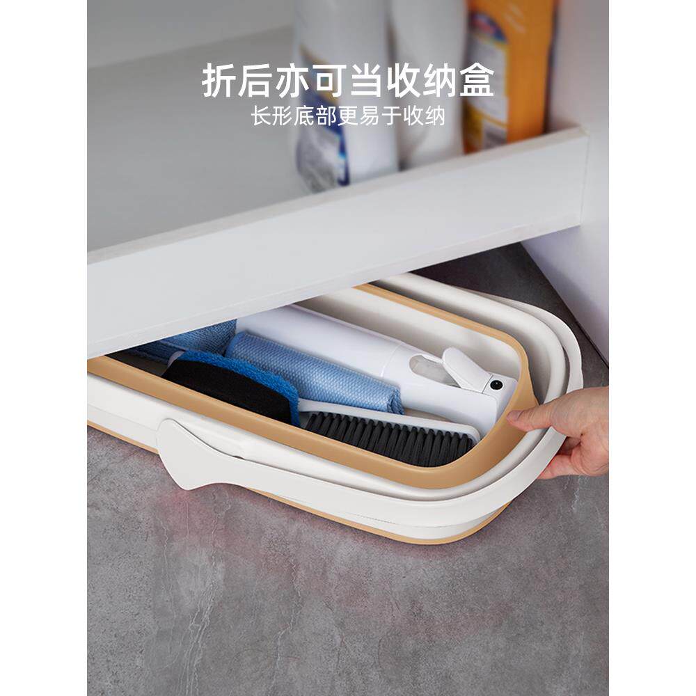 可折叠拖把桶方形洗拖布洗车墩布单桶大容量长方形洗拖把塑料手提