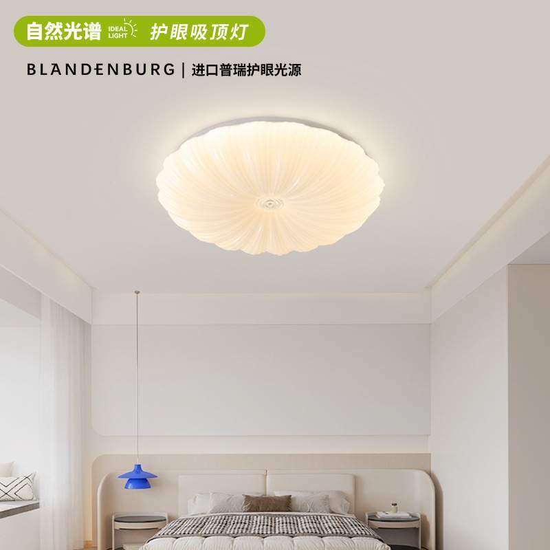 全光谱护眼贝壳灯吸顶灯防蓝光南瓜灯卧室意式极简无频闪客厅主灯,3C数码配件,USB灯,淘宝优惠券,粉丝福利购,淘宝优惠卷