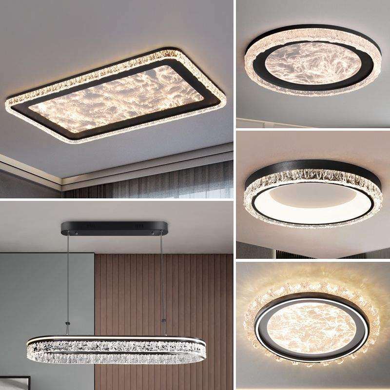 意式极简客厅灯吸顶灯简约大气家用高级感水晶轻奢长方形大厅主灯,3C数码配件,USB灯,淘宝优惠券,粉丝福利购,淘宝优惠卷