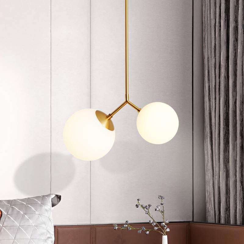 北欧设计师卧室床头全铜吊灯个性创意复古客厅吊灯吧台客房吊灯,3C数码配件,USB灯,淘宝优惠券,粉丝福利购,淘宝优惠卷