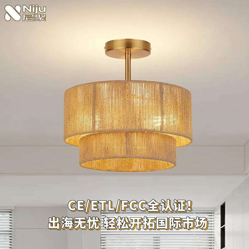 美式吸顶灯简约风复古客厅卧室床头气氛灯古风过道阳台意式墙壁灯