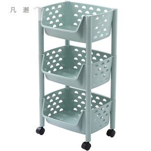 厨房蔬菜置物架菜架子多层落地蔬果收纳筐水果收纳架家用菜篮带轮