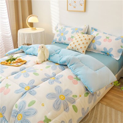 冬天大棉被大学生宿舍床垫棉被一米五的棉被学生宿舍1米5被子加厚