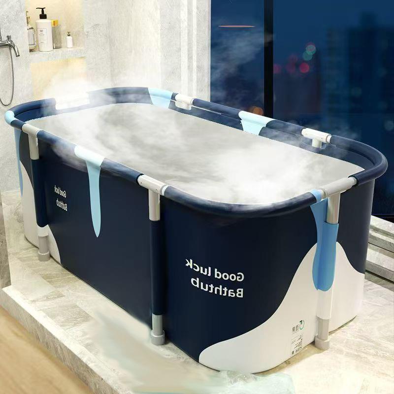 泡澡桶大人折叠浴缸家用成人全身洗澡盆儿童洗澡桶加厚大号浴盆代