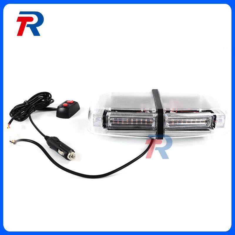 54LED汽车吸顶灯爆闪车顶灯磁吸短排爆闪灯频闪应急警示灯