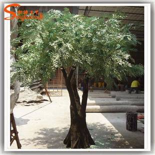 仿真橄榄树绿植盆景大型仿真植物人造玻璃钢橄榄树家居商场装饰