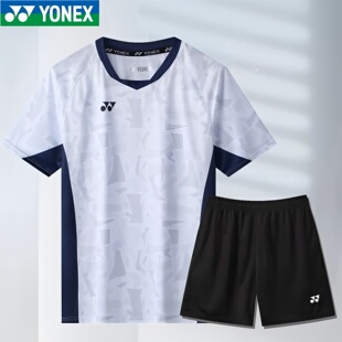 速干透气运动服比赛服定制 短袖 尤尼克斯yy2025新款 羽毛球服男女款