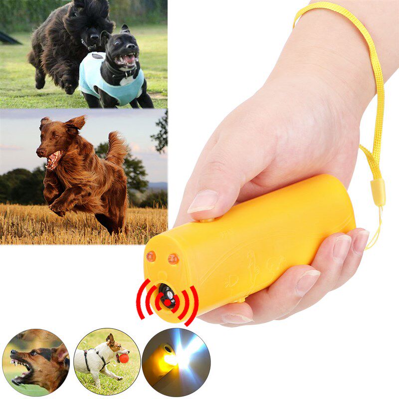 Pet Dog Repeller 3 in 1 Pet Dog Training Ultrasonic Equipmen