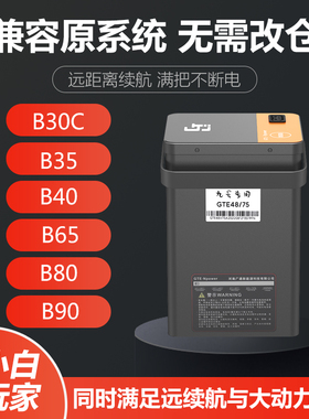 九号电动车B30C B35 B40 B65 B80 B90 BMAX90专用直上大功率锂电