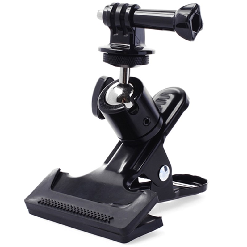 gopro运动相机夹子hero8/7/6/5/4小蚁摄像机固定大力夹球形云台夹