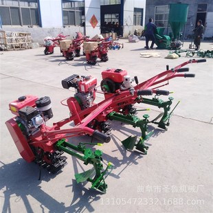 小型家用单履带趟地机 柴油家用果园开沟施肥机犁地机 耕地机